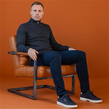 BOWE TAILORING GUSTARD 1/4 ZIP - NAVY