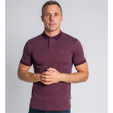 XV KINGS GUYRA GHOSTS POLO SHIRT - BURGUNDY