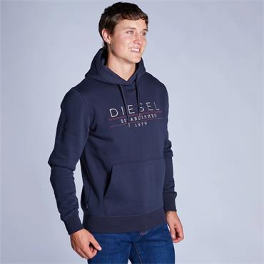 DIESEL DON HOODIE - NAVY