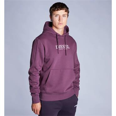 DIESEL AUSTIN HOODIE - BURGUNDY