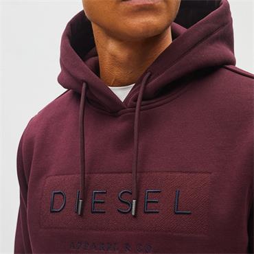 DIESEL JAMESON HOODIE - BURGUNDY