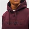 DIESEL JAMESON HOODIE - BURGUNDY