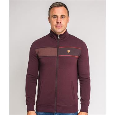 XV KINGS HOPEFIELD FULL ZIP SWEATSHIRT - BURGUNDY