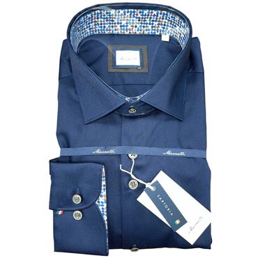 MARNELLI JOE PLAIN SHIRT - NAVY