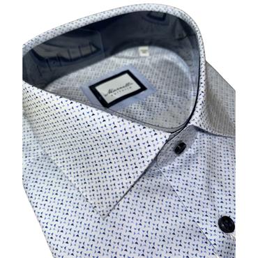 MARNELLI JOE PRINT SHIRT - BLUE