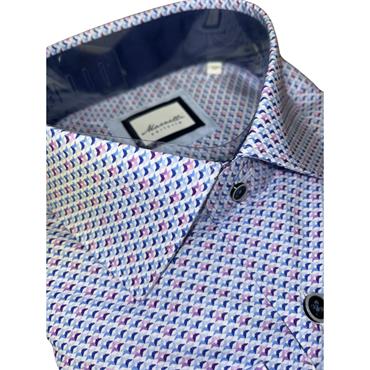 MARNELLI JOE PRINT SHIRT - LILAC