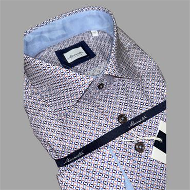 MARNELLI JOE PRINT SHIRT - ORANGE