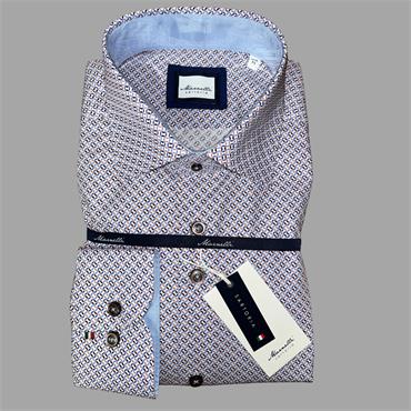 MARNELLI JOE PRINT SHIRT - ORANGE