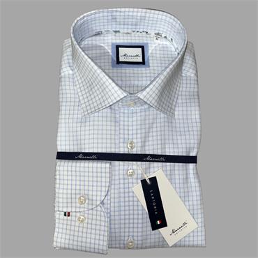 MARNELLI JOE CHECK PRINT SHIRT - BLUE