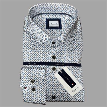 MARNELLI JOE PRINT SHIRT - TAUPE