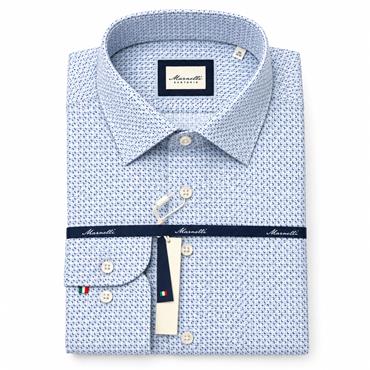 MARNELLI JOE H02 PRINT SHIRT - BLUE