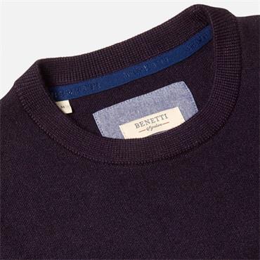 BENETTI JULIUS CREW NECK JUMPER - PURPLE