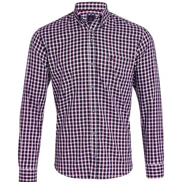 ANDRE FAHY SHIRT - BURGUNDY