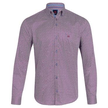 ANDRE REGAN SHIRT - BURGUNDY