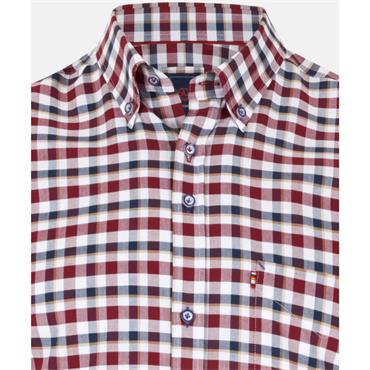 ANDRE TEXAS SHIRT - BURGUNDY