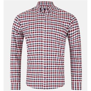 ANDRE TEXAS SHIRT - BURGUNDY