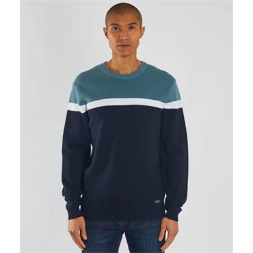 DIESEL VIC ROUND NECK JUMPER - BLUE