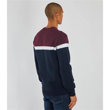 DIESEL VIC ROUND NECK JUMPER - BURGUNDY
