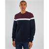 DIESEL VIC ROUND NECK JUMPER - BURGUNDY