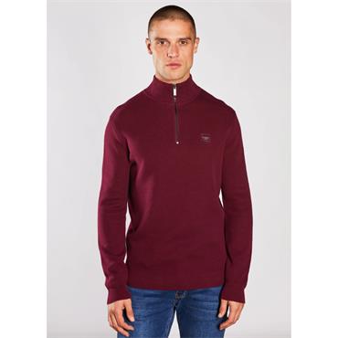 DIESEL TWAIN 1/2 ZIP - BURGUNDY