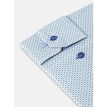 BENETTI KEVIN PRINT SHIRT - BLUE