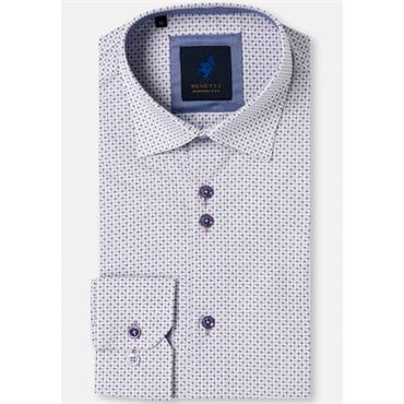 BENETTI KEVIN PRINT SHIRT - LILAC