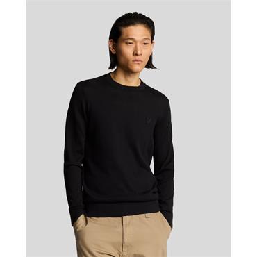 LYLE&SCOTT TONAL SUPERFINE JUMPER - BLACK