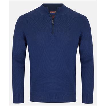 ANDRE INCH 1/4 ZIP JUMPER - BLUE