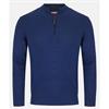 ANDRE INCH 1/4 ZIP JUMPER - BLUE