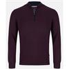 ANDRE INCH 1/4 ZIP JUMPER - BURGUNDY