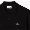 LACOSTE LONG SLEEVED POLO SHIRT - BLACK