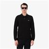 LACOSTE LONG SLEEVED POLO SHIRT - BLACK
