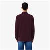 LACOSTE CLASSIC LONG SLEEVED POLO SHIRT - BURGUNDY