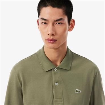 LACOSTE CLASSIC LONG SLEEVED POLO SHIRT - GREEN
