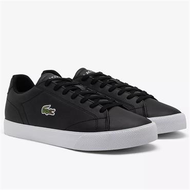 LACOSTE LEROND SET LEATHER SNEAKER - BLACK