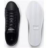 LACOSTE LEROND SET LEATHER SNEAKER - BLACK