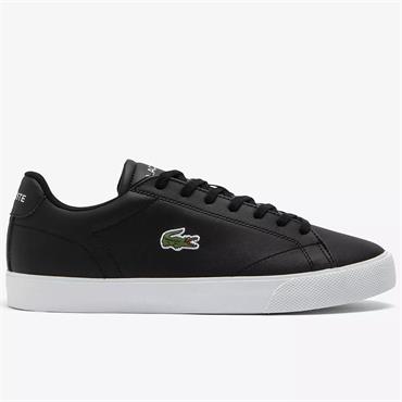 LACOSTE LEROND SET LEATHER SNEAKER - BLACK
