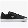 LACOSTE LEROND SET LEATHER SNEAKER - BLACK