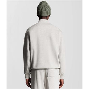 LYLE&SCOTT LOUNGEWEAR 1/4 ZIP SWEATSHIRT - GREY