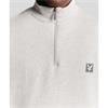 LYLE&SCOTT LOUNGEWEAR 1/4 ZIP SWEATSHIRT - GREY