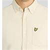 LYLE&SCOTT PLAIN FLANNEL SHIRT - BEIGE