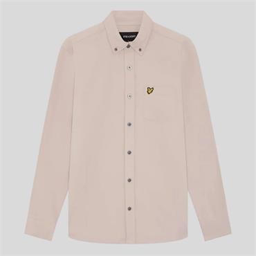 LYLE&SCOTT PLAIN FLANNEL SHIRT - PINK