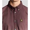 LYLE&SCOTT PLAIN OXFORD SHIRT - BURGUNDY