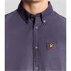 LYLE&SCOTT PLAIN OXFORD SHIRT - PURPLE