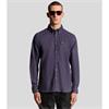 LYLE&SCOTT PLAIN OXFORD SHIRT - PURPLE