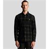 LYLE&SCOTT TARTAN CORDUROY SHIRT - BLACK
