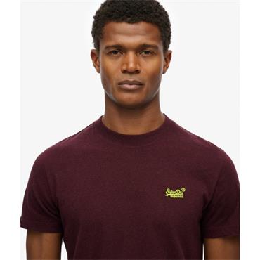 SUPERDRY ESSENTIAL LOGO T-SHIRT - BURGUNDY