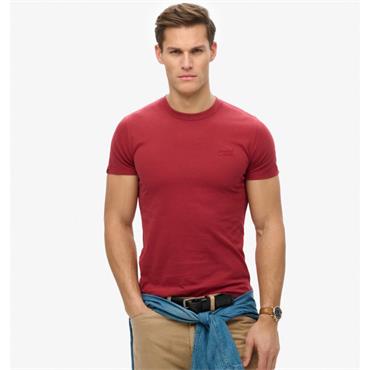 SUPERDRY ESSENTIAL LOGO T-SHIRT - RED