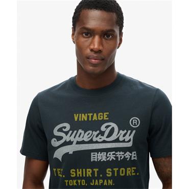 SUPERDRY VL HERITAGE RELAXED T-SHIRT - NAVY
