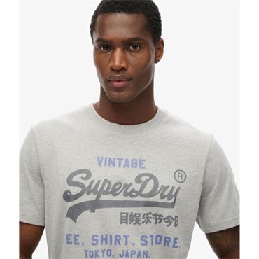 SUPERDRY VL HERITAGE RELAXED T-SHIRT - GREY